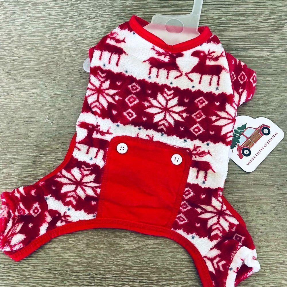 Christmas Dog Pajamas Fair Isle Reindeer S